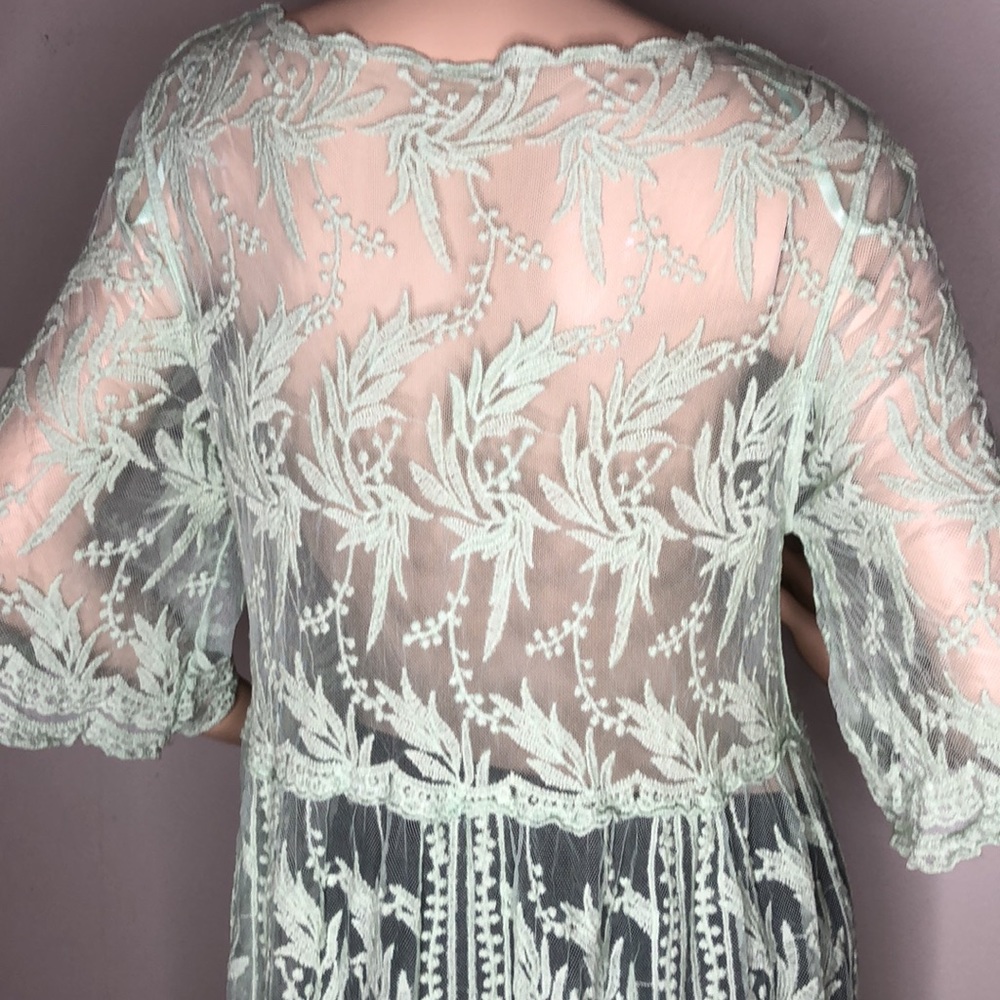#12 Mint Lace cardigan/ Kimono - Picture 11 of 11